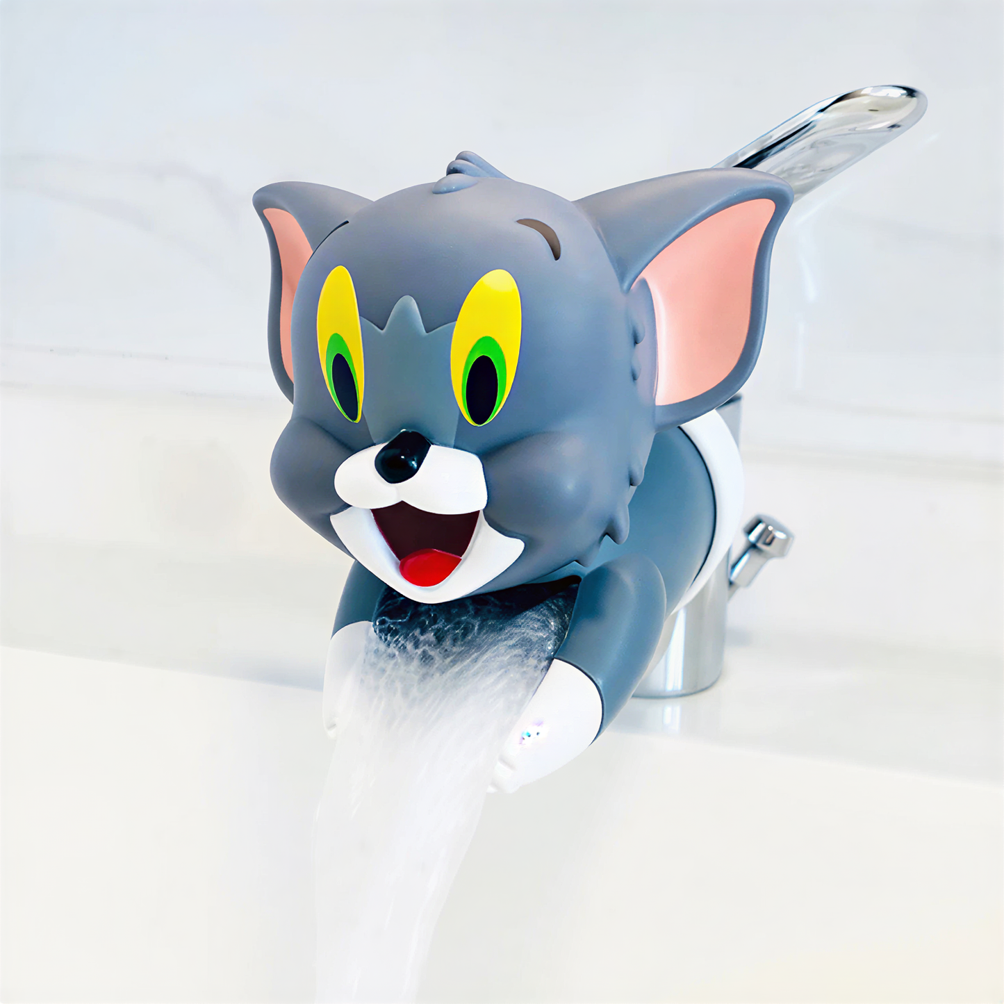 Tom & Jerry Cartoon Tap Extender for Kids - Fun & Safe Hand Wash Helper (Pack of 2)