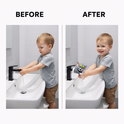 Tom & Jerry Cartoon Tap Extender for Kids - Fun & Safe Hand Wash Helper (Pack of 2)